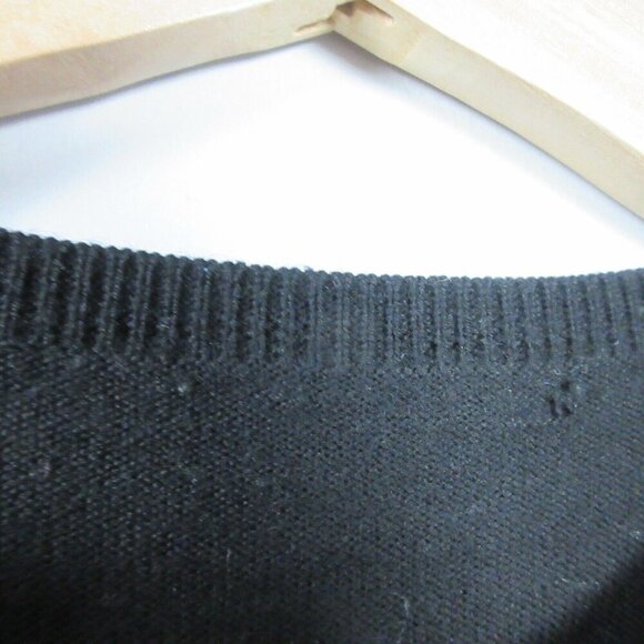 Lauren Ralph Lauren Womens Cardigan Sweater Black S Wool Classic Luxury Knit 214 - Picture 7 of 8